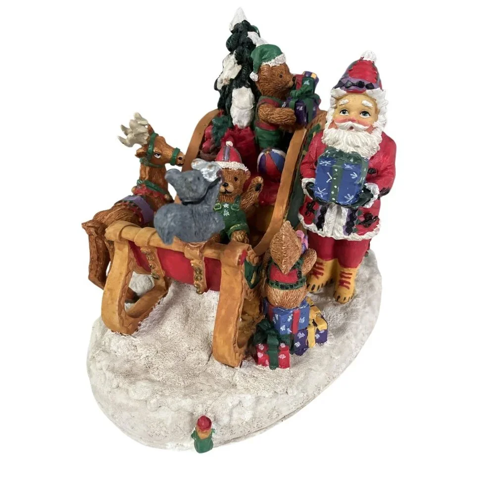 Vintage 1994 International Christmas Santa’s Bout Ready to Fly Figurine Bears Sl